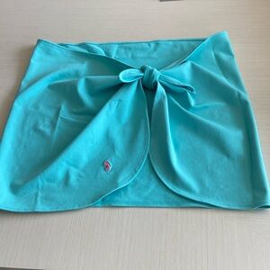Ralph Lauren beach swimsuit wrap skirt blue/turquoise